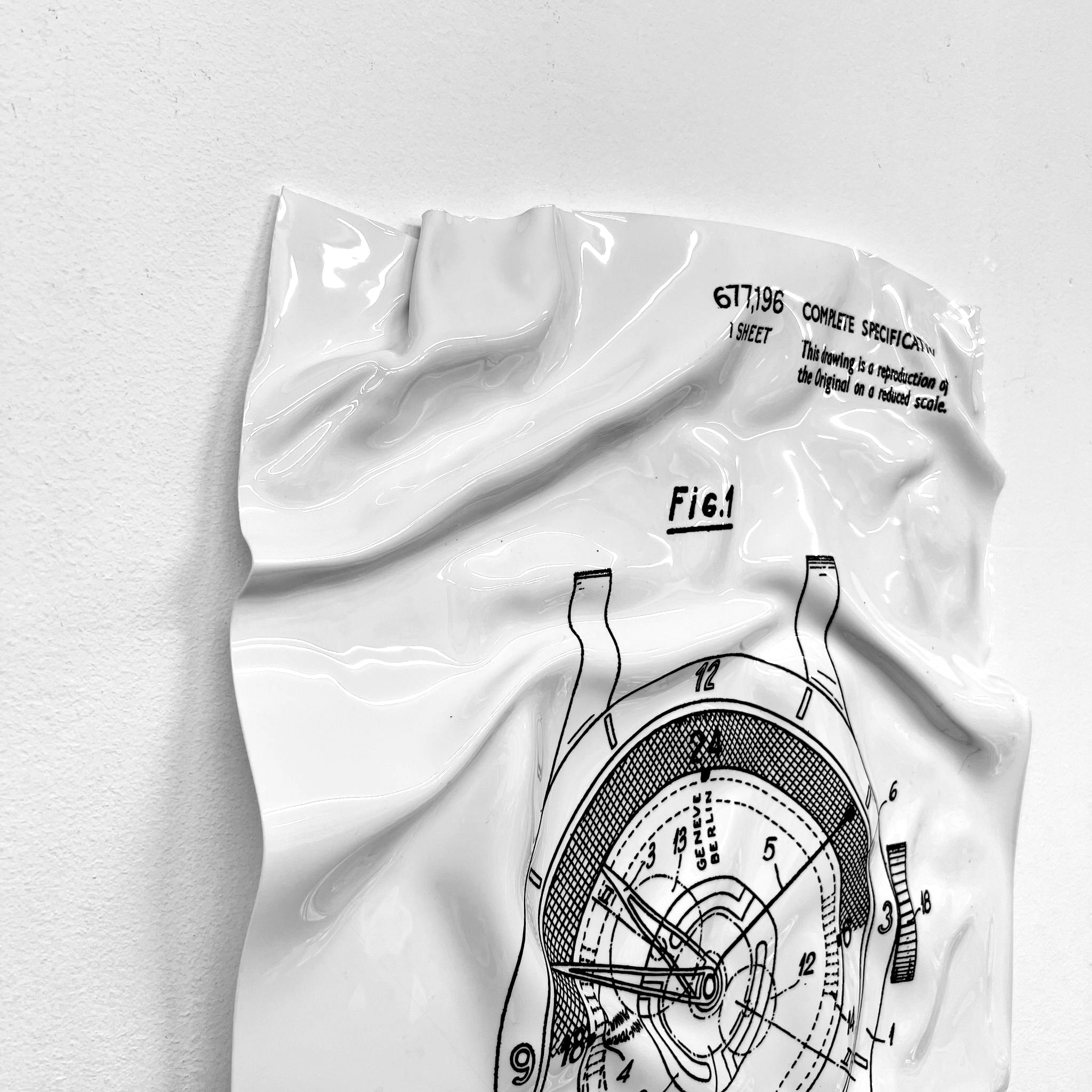 Tableau froissé - Rolex Patern - Luxartis