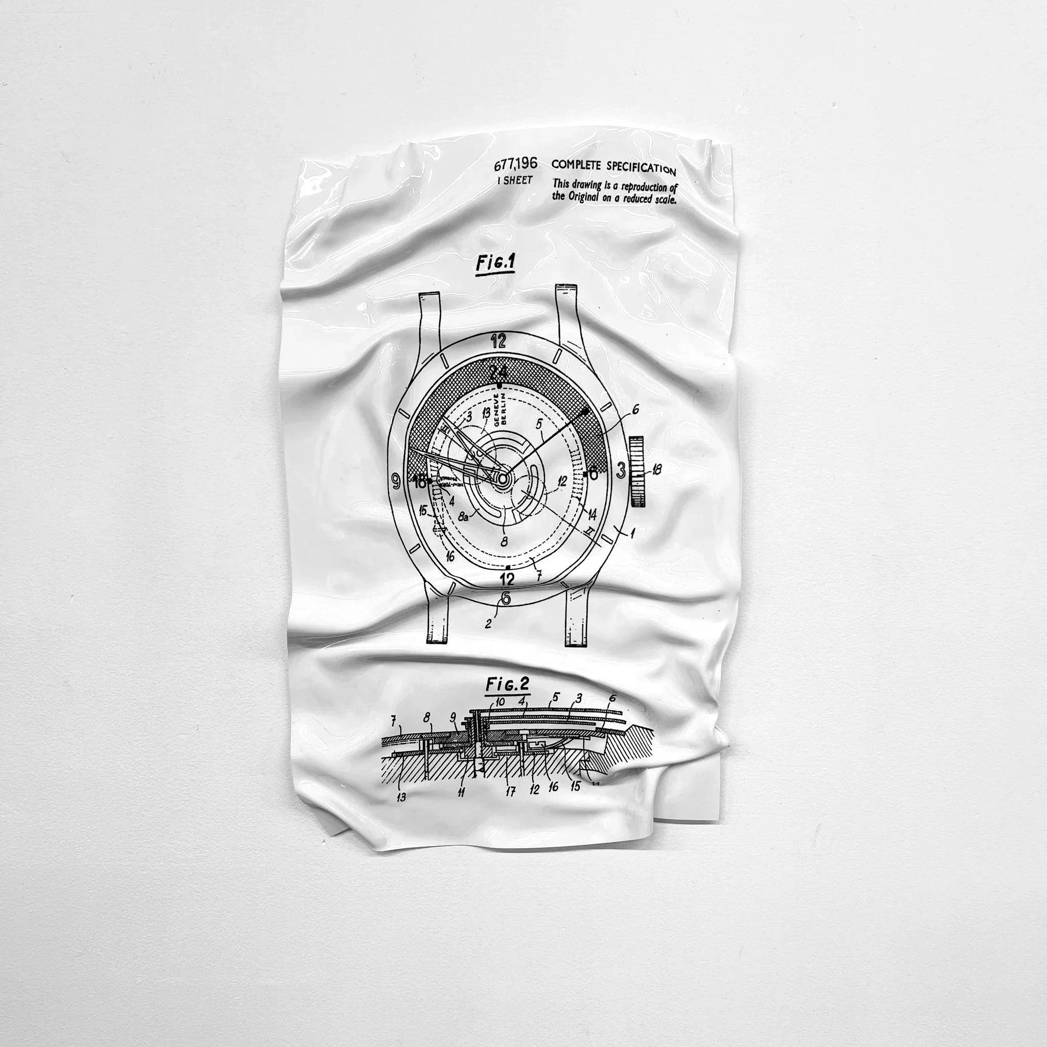 Tableau froissé - Rolex Patern - Luxartis