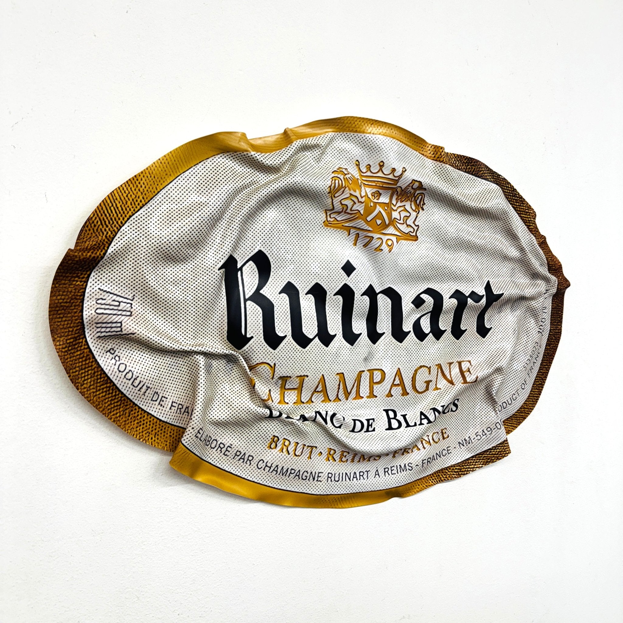 Tableau froissé - Ruinart Champagne - Luxartis