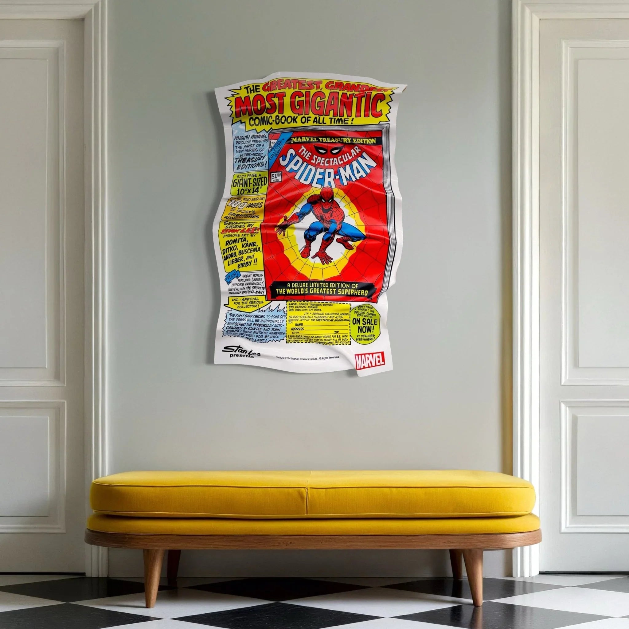 Tableau froissé - Spiderman Cover - Luxartis