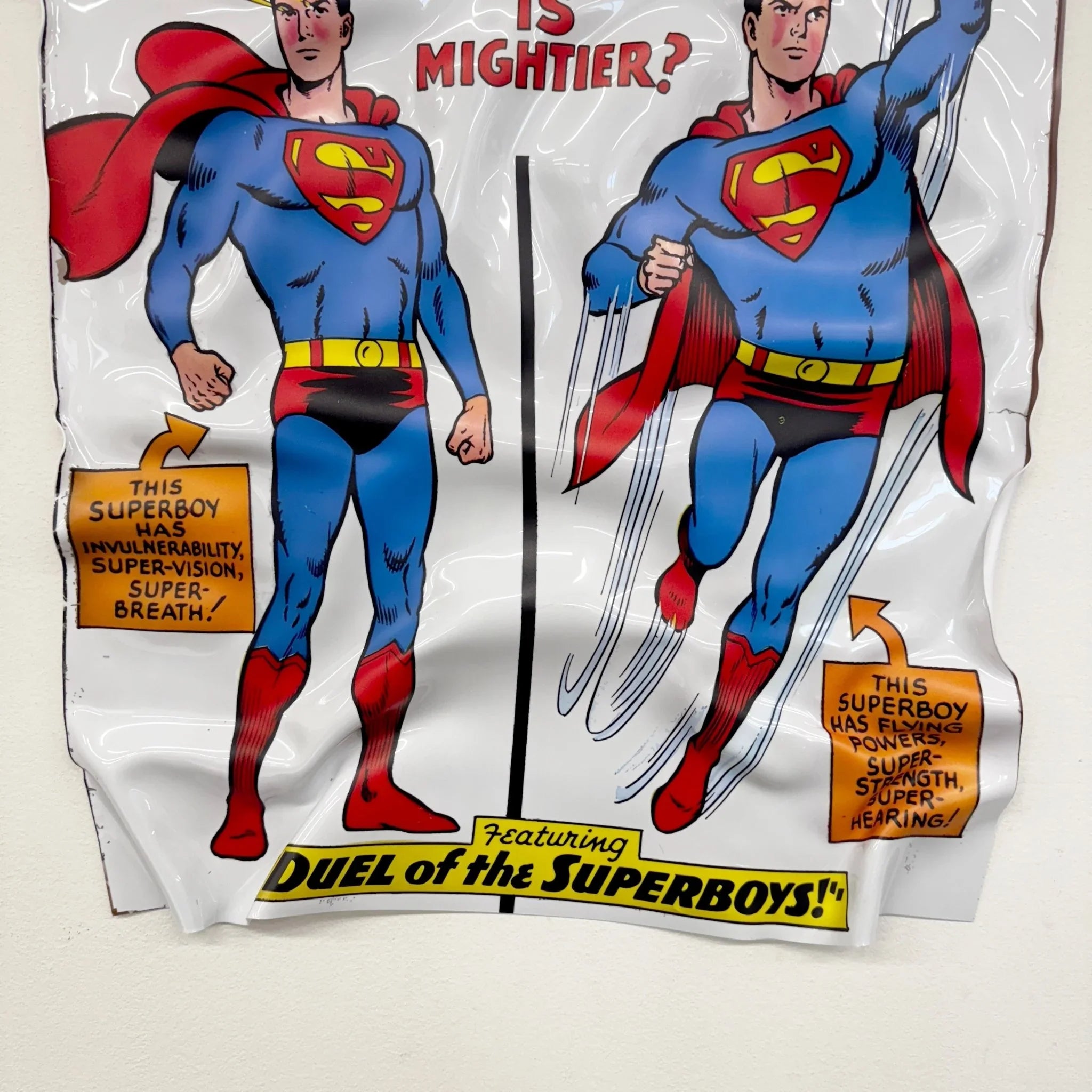 Tableau froissé - Superboy "Duel of the Superboys" - Luxartis