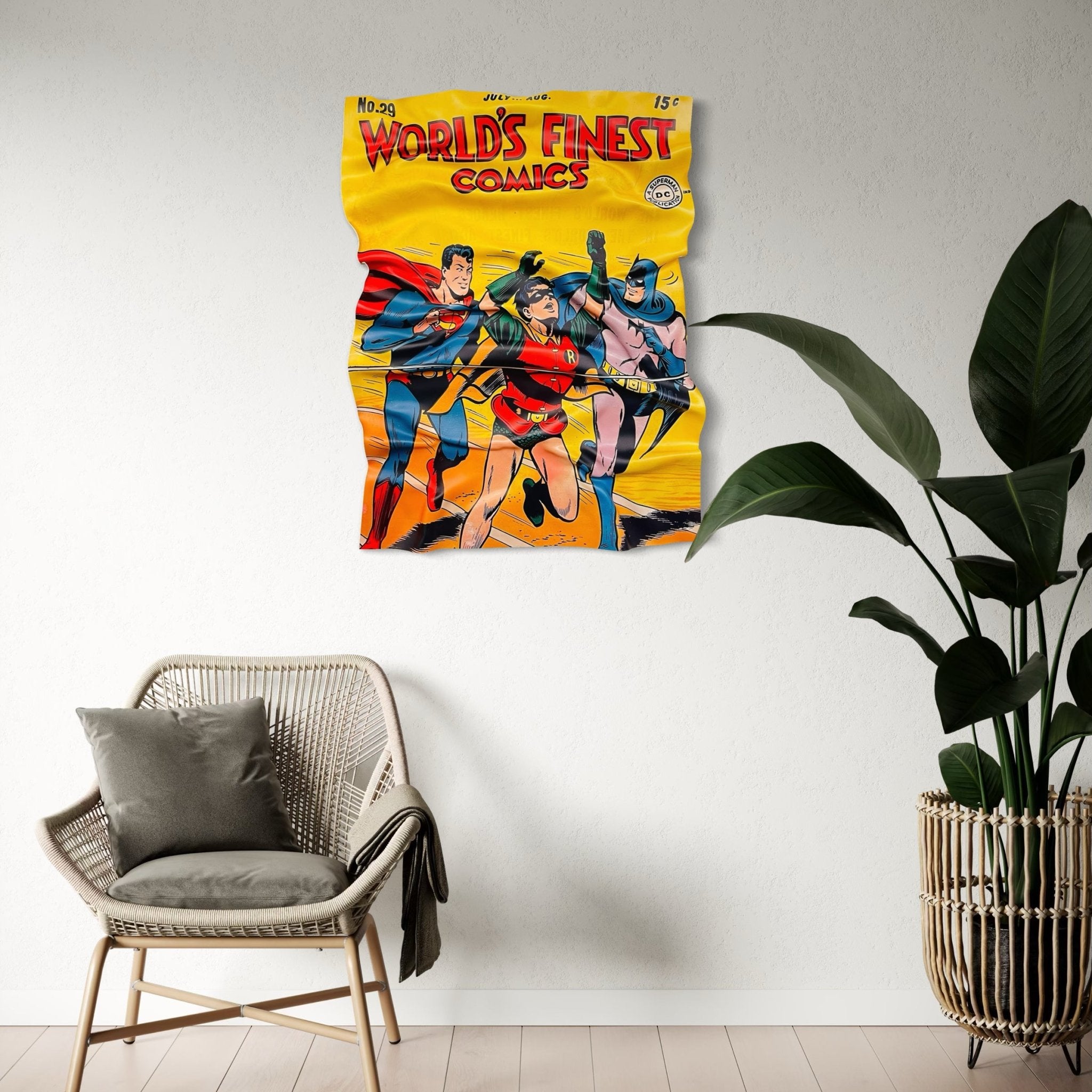 Tableau froissé - Superman Comics - Luxartis
