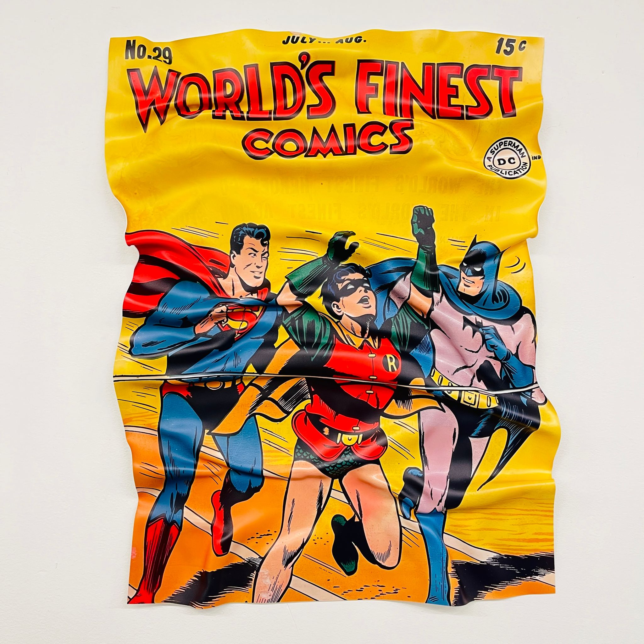 Tableau froissé - Superman Comics - Luxartis