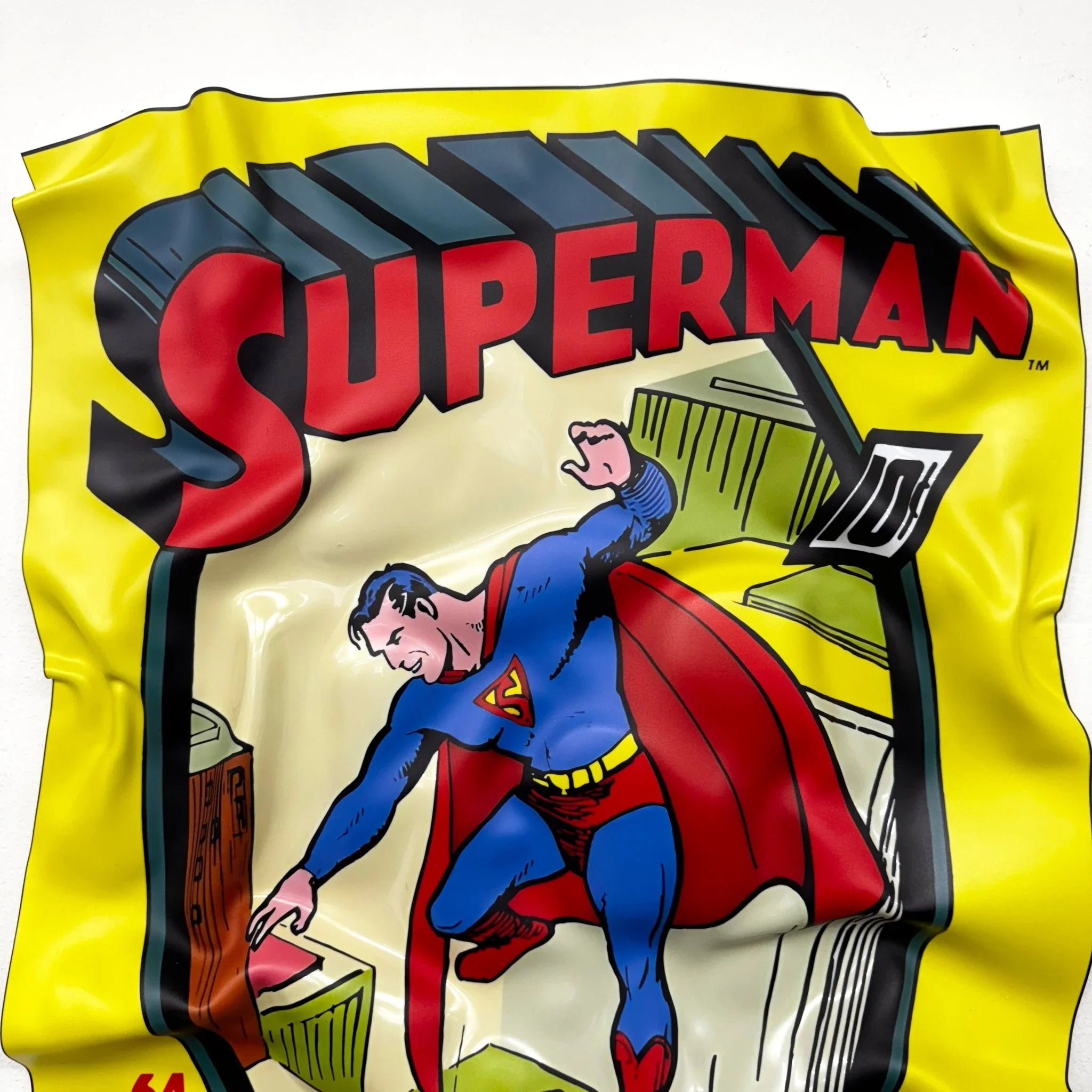 Tableau froissé - Superman "Vintage Comics" - Luxartis