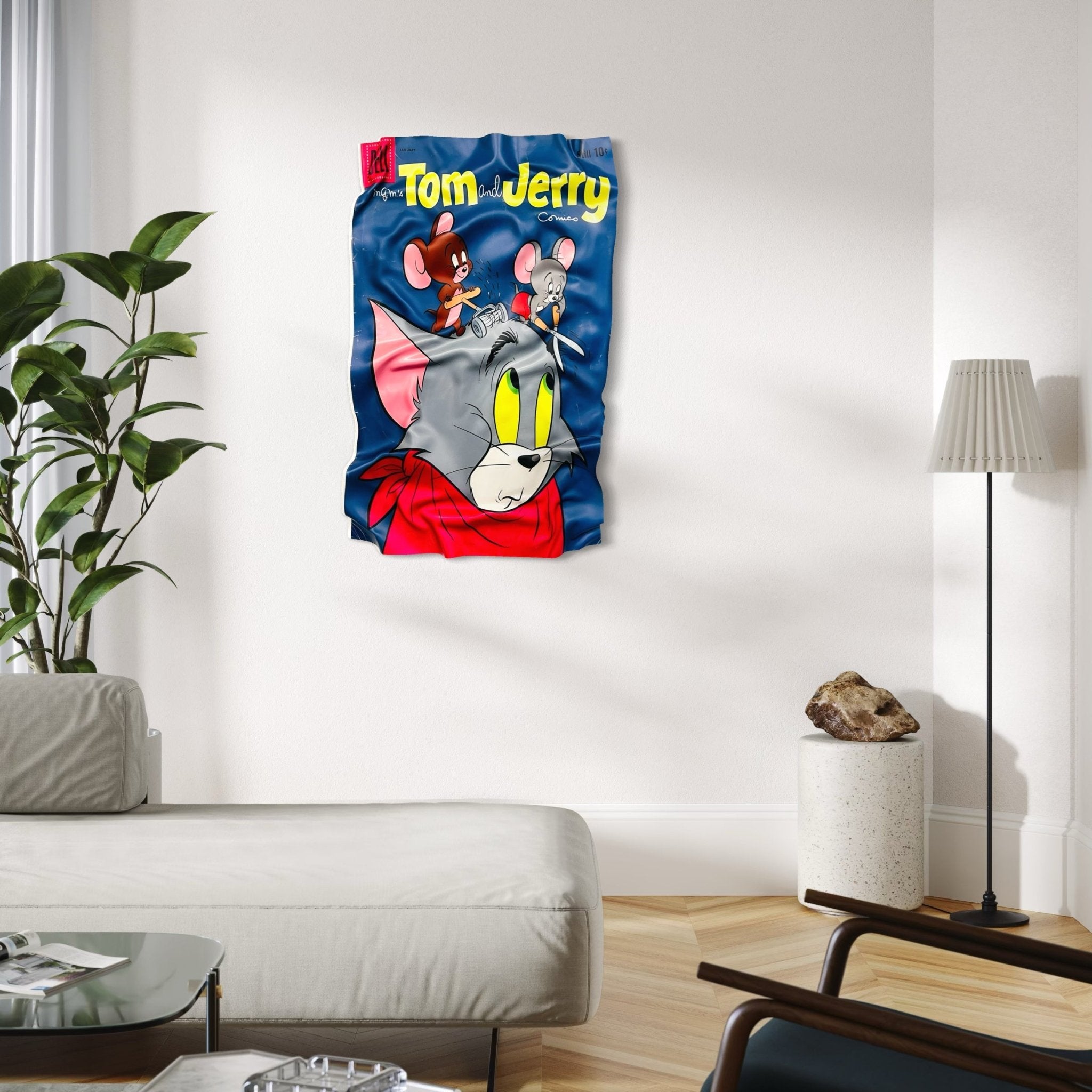 Tableau froissé - Tom & Jerry - Luxartis