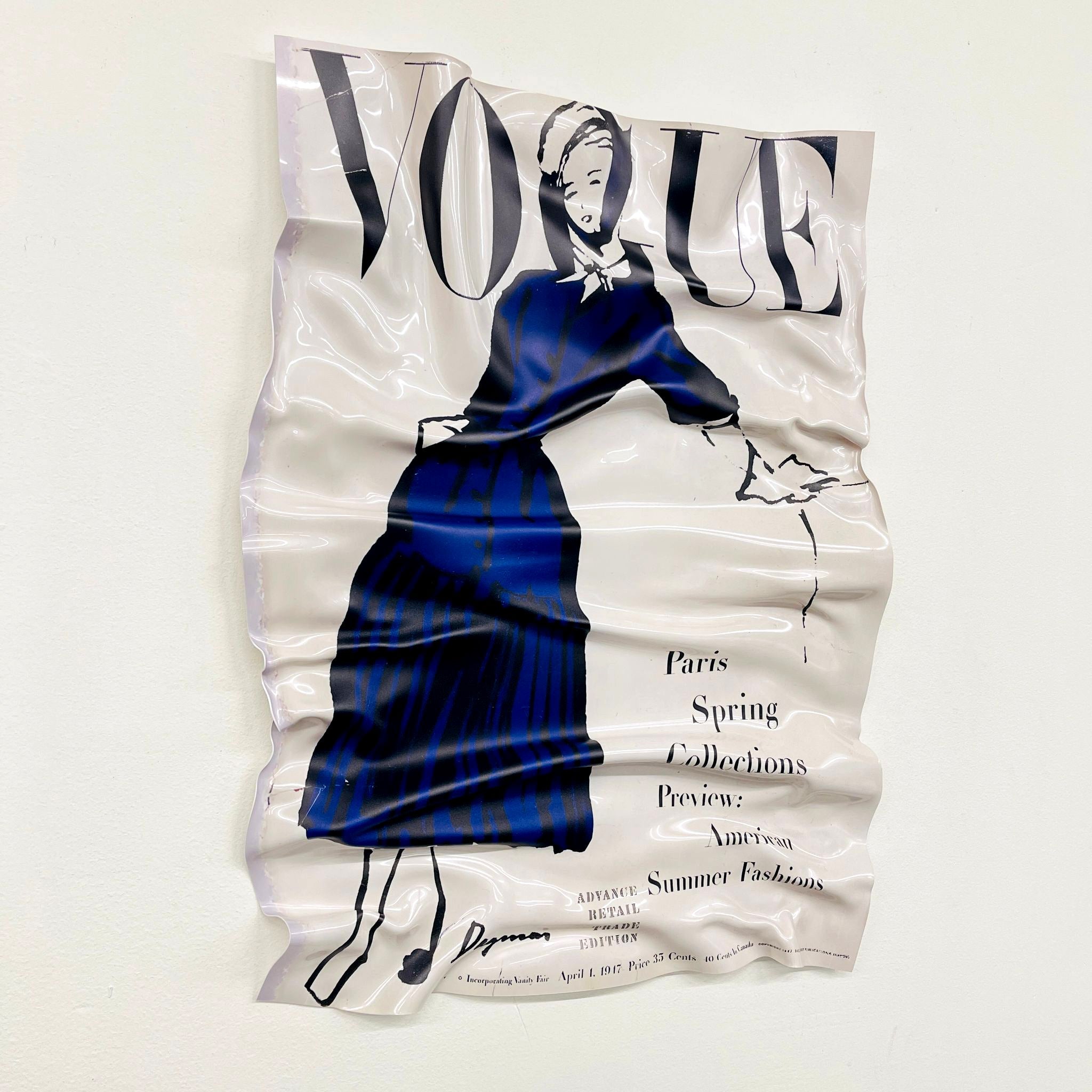 Tableau froissé - Vogue 1917 - Luxartis
