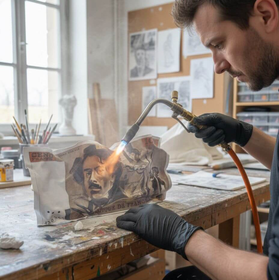 Offrir un tableau froissé : le cadeau original qui surprend