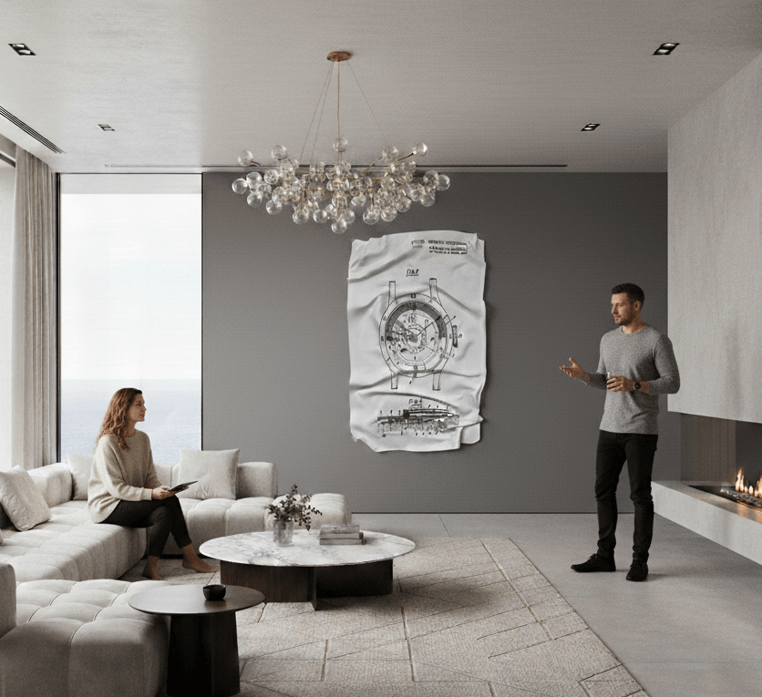 Tableau froissé grand format : impact visuel maximal