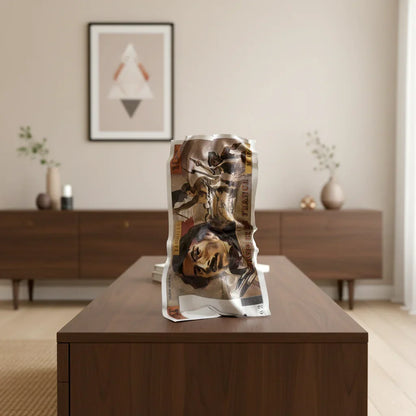 Sculpture froissé – Billet 100 Francs "Eugène Delacroix"