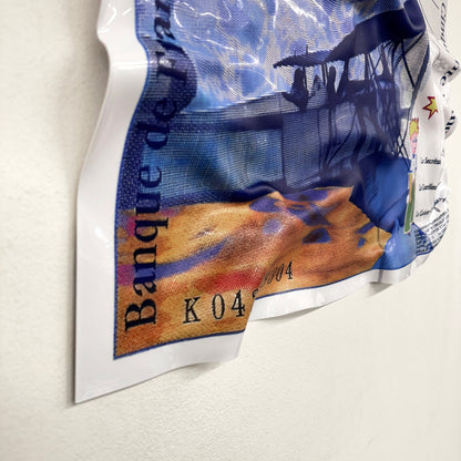 Tableau froissé - Billet 50 Francs "Le Petit Prince"