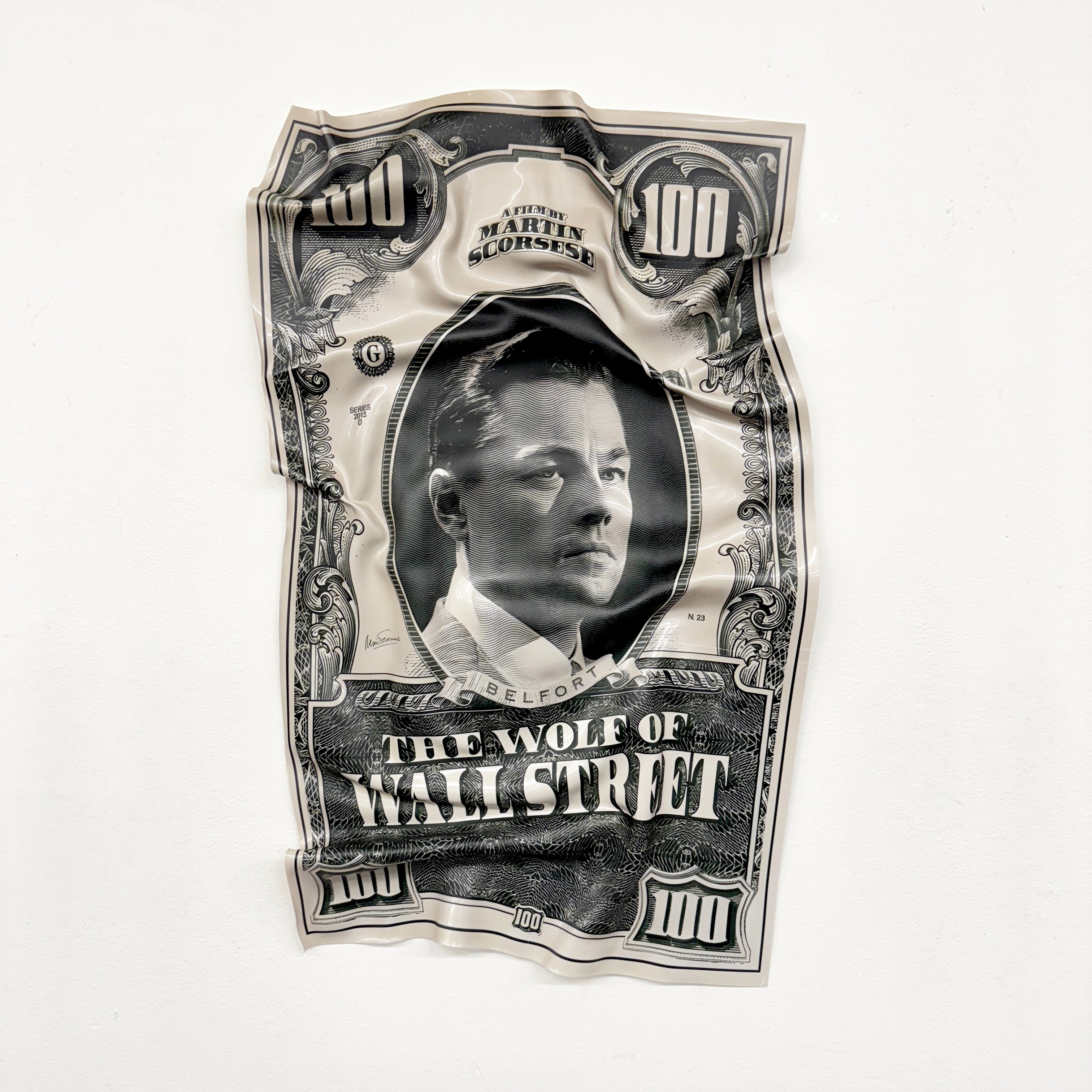Crumpled Painting - 100 Dollar Bill