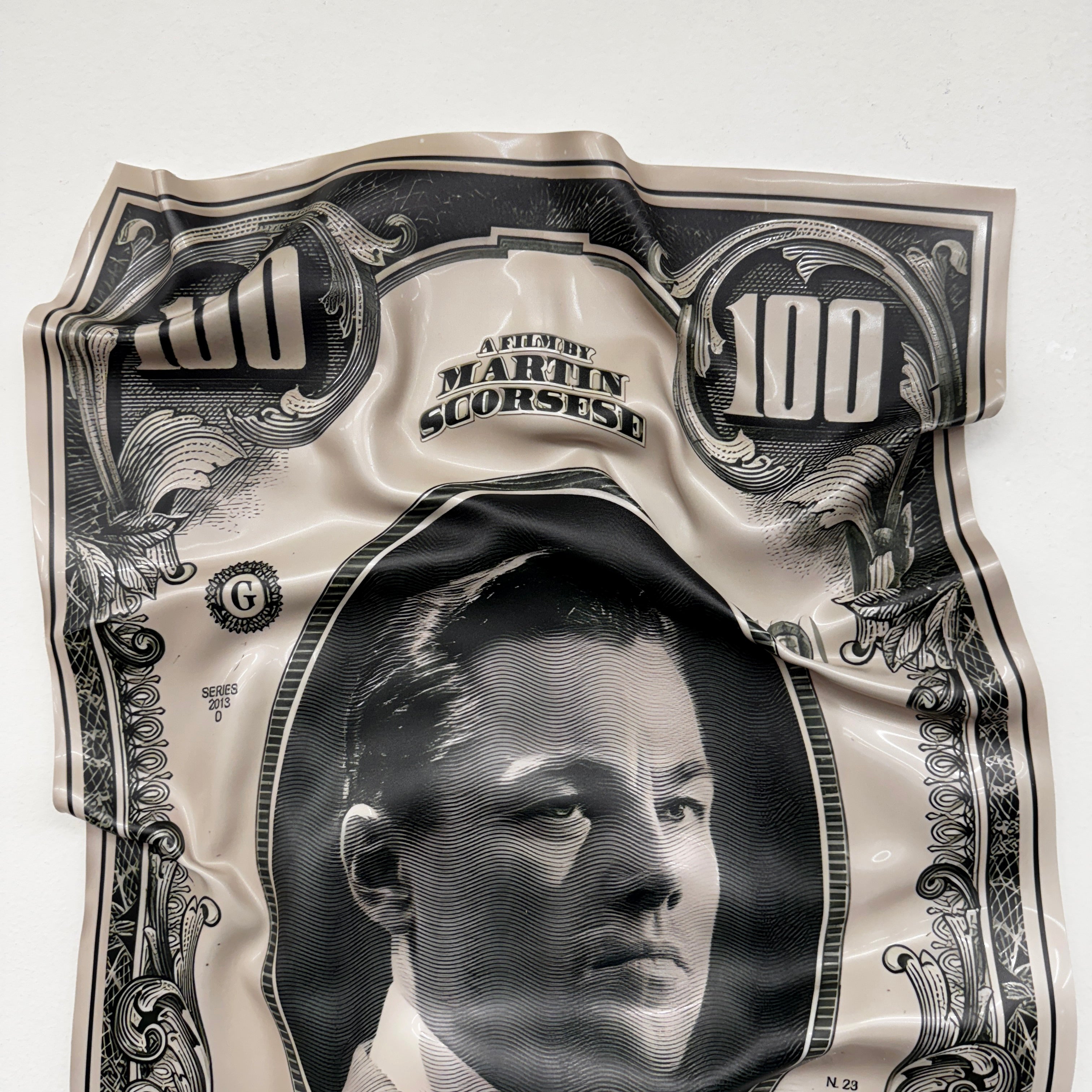 Crumpled Painting - 100 Dollar Bill