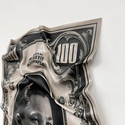 Crumpled Painting - 100 Dollar Bill