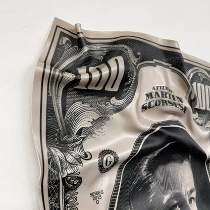 Crumpled Painting - 100 Dollar Bill