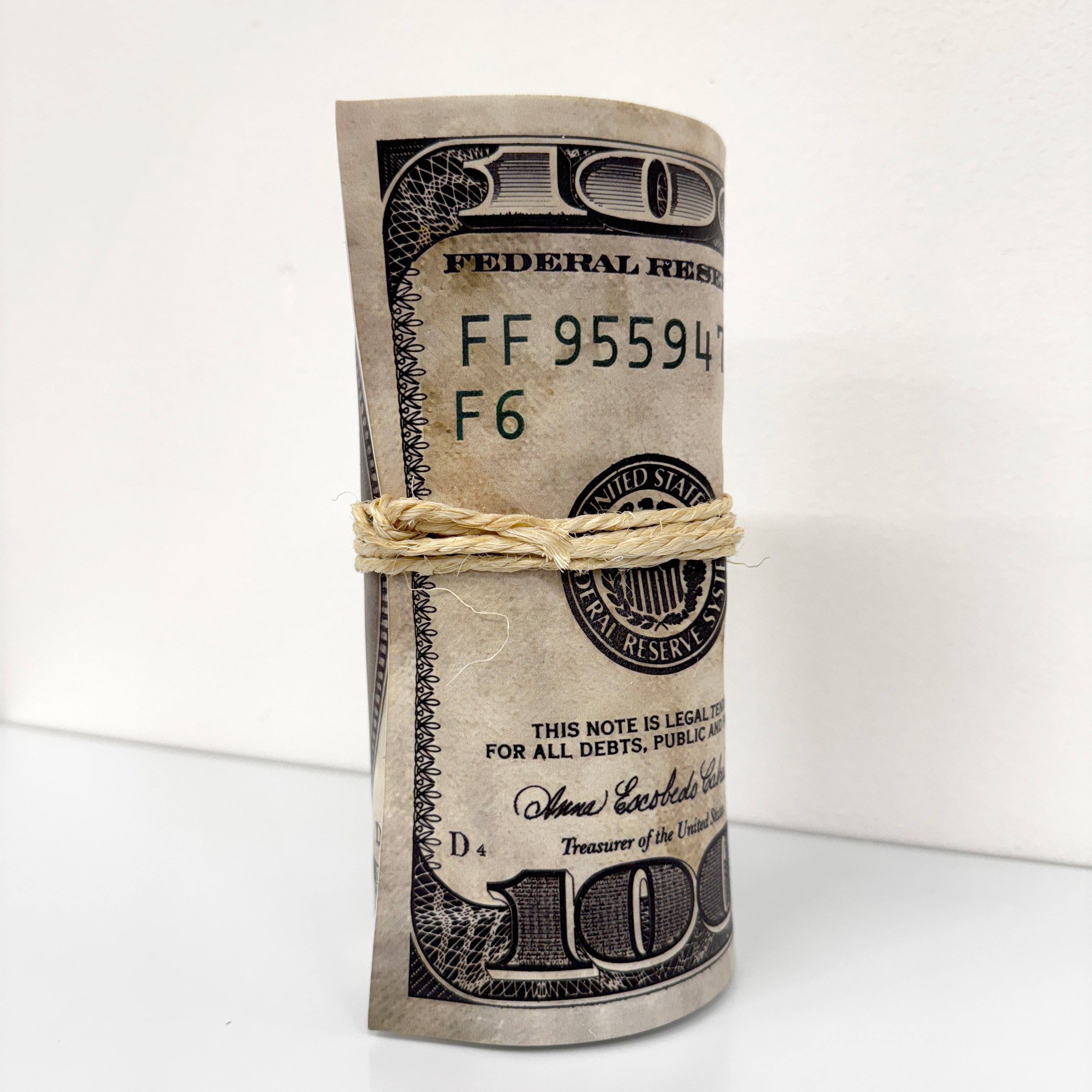 Crumpled Sculpture - $100 Dollar