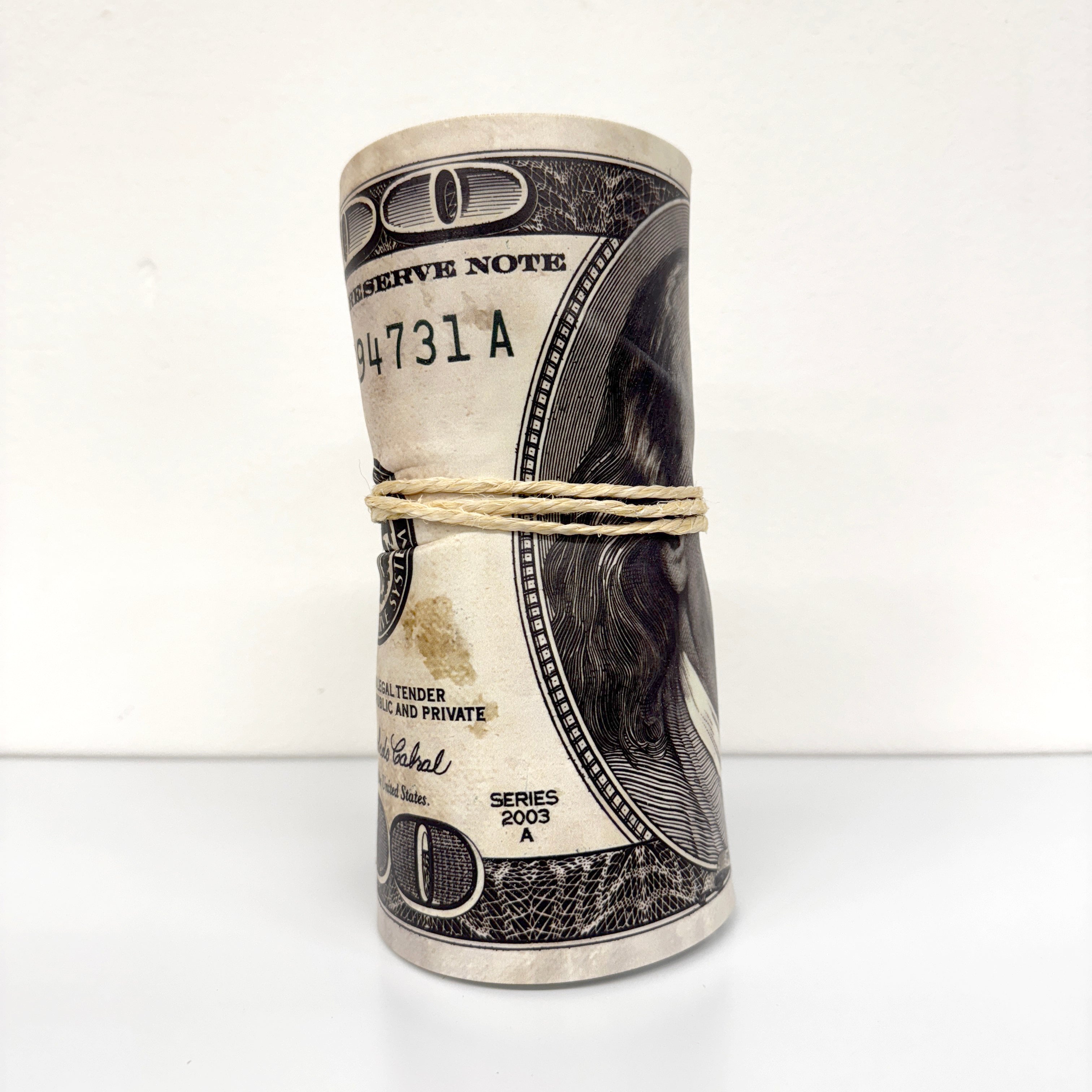 Crumpled Sculpture - $100 Dollar