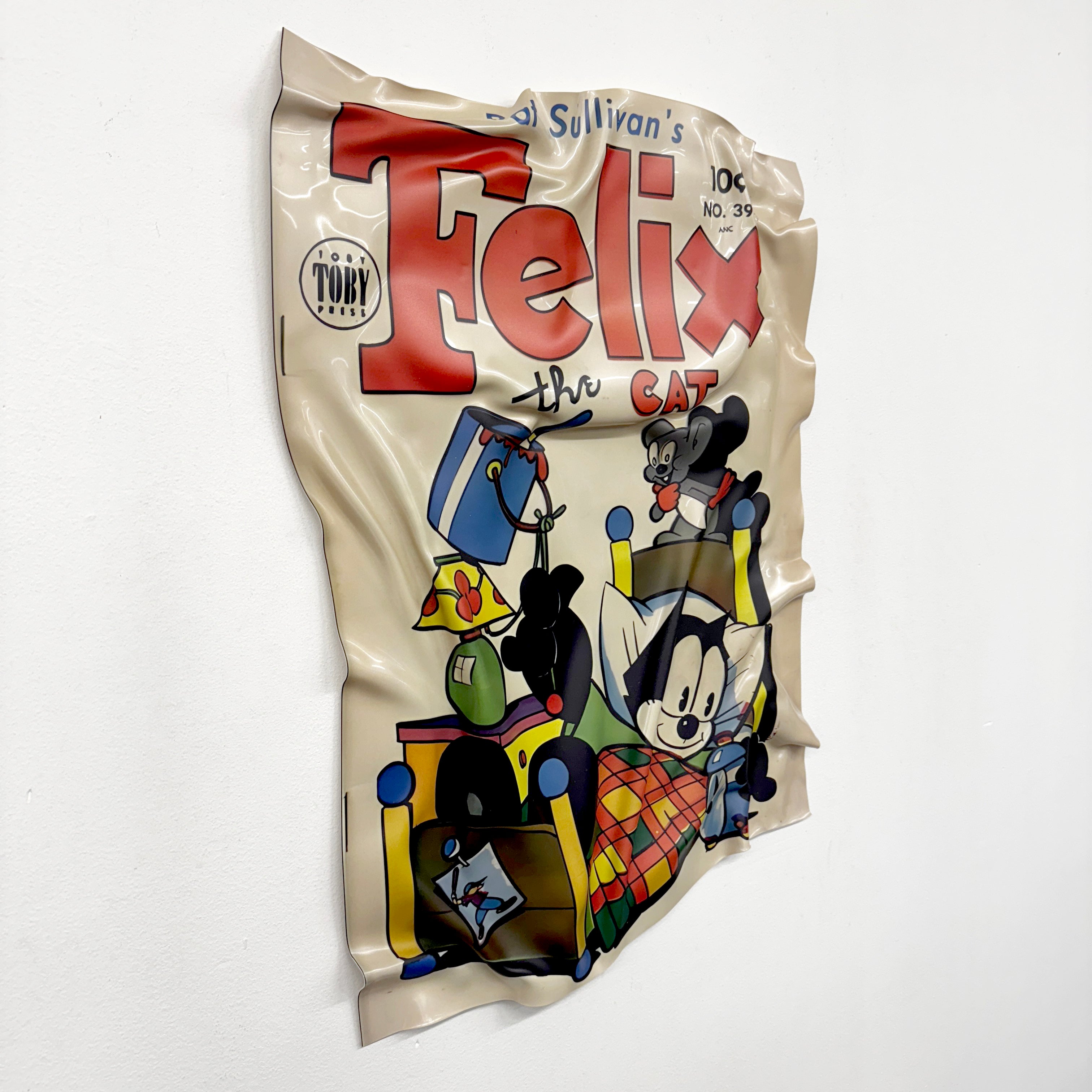 Crumpled Painting - 100 Dollar Bill