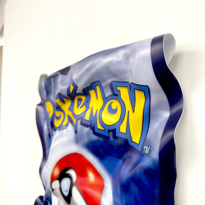Tableau Déco Carte Pokémon "Pokéball" - Tableau froissé