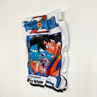 Tableau Déco Dragon Ball Z "Goku vs Freezer" - Tableau froissé