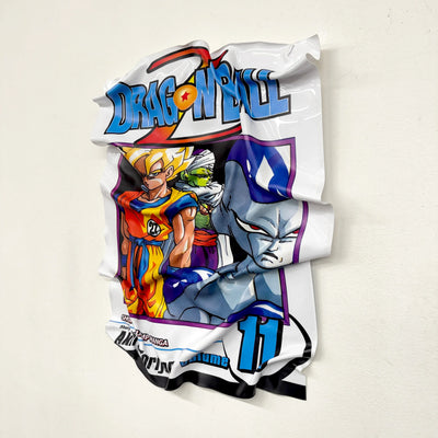 Tableau Déco Dragon Ball Z "Super Saiyan Power" - Tableau froissé