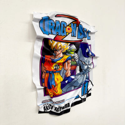 Tableau Déco Dragon Ball Z "Super Saiyan Power" - Tableau froissé