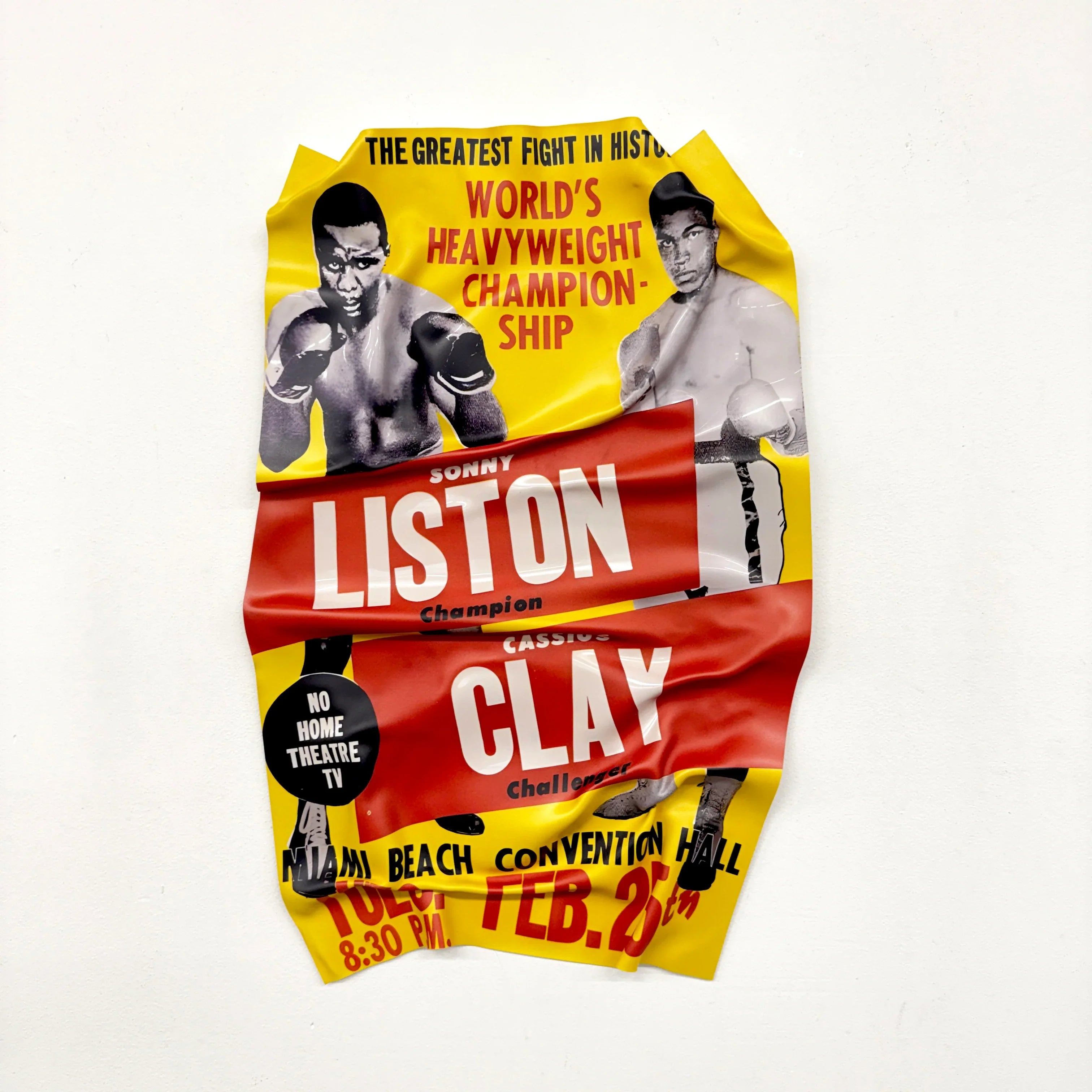 Crumpled Table – Boxing Poster "Ali vs Liston"