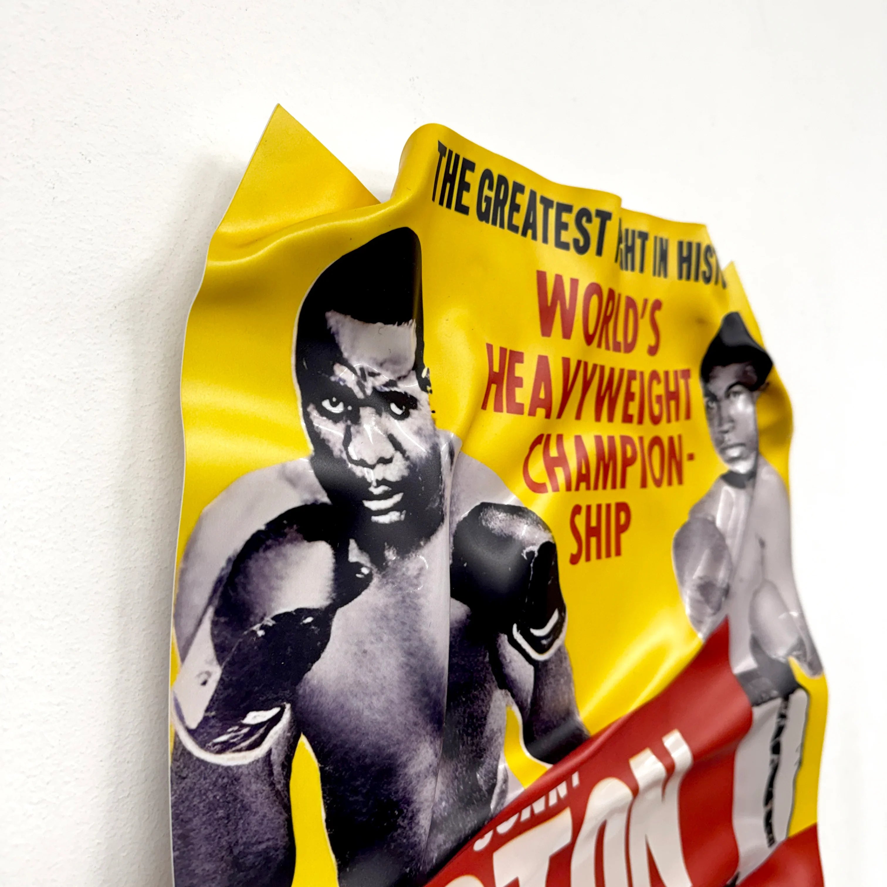 Crumpled Table – Boxing Poster "Ali vs Liston"