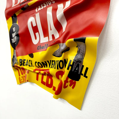 Tableau Déco Affiche Boxe "Ali vs Liston" - Tableau froissé