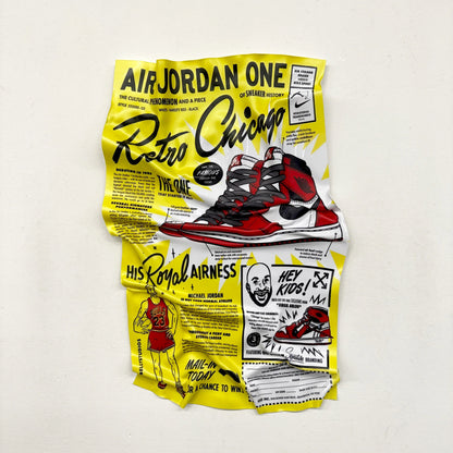Crumpled Table – Air Jordan One "Retro Chicago"