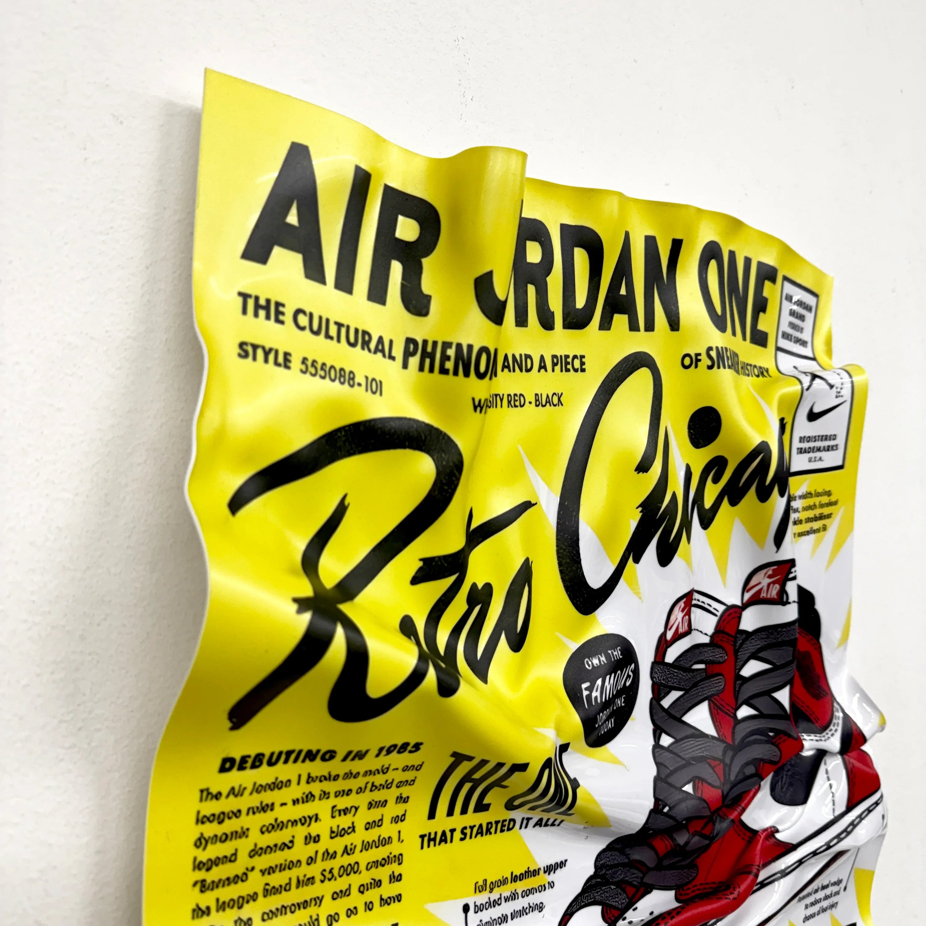 Crumpled Table – Air Jordan One "Retro Chicago"