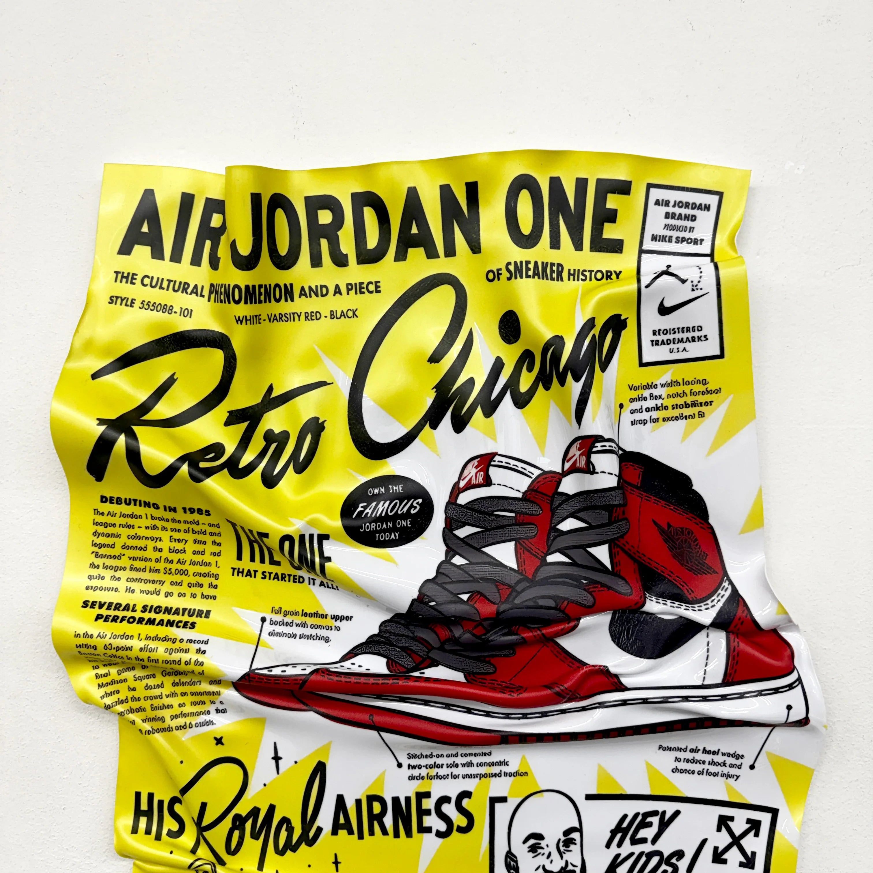 Crumpled Table – Air Jordan One "Retro Chicago"