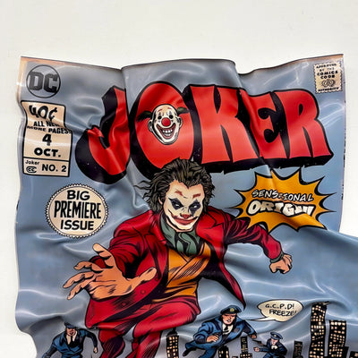 Tableau Déco Joker "Put on a Happy Face" - Tableau froissé