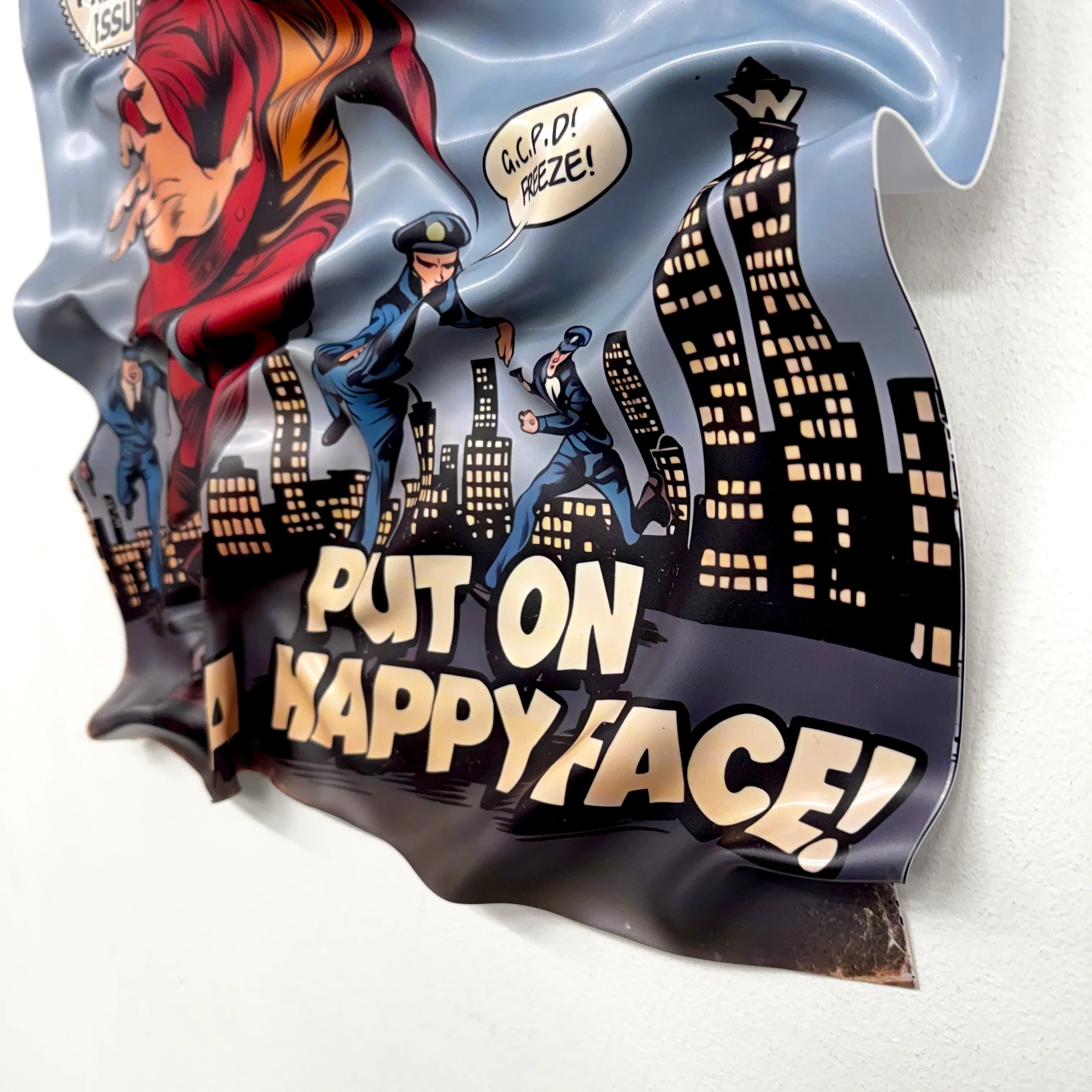 Crumpled Table – Joker "Put on a Happy Face"