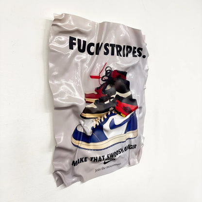 Crumpled Table – Nike "Fuck Stripes"