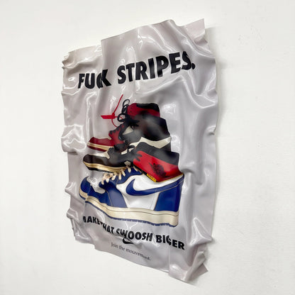 Crumpled Table – Nike "Fuck Stripes"