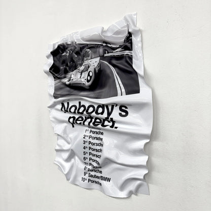 Tableau Déco Porsche "Nobody’s Perfect" - Tableau froissé