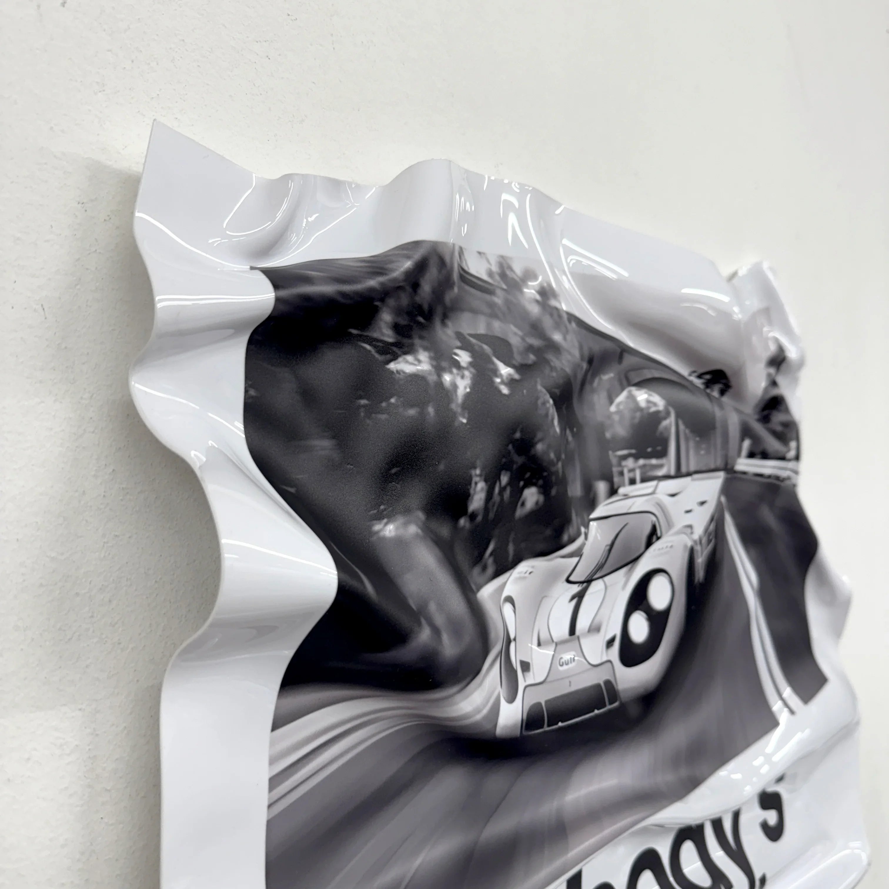 Tableau Déco Porsche "Nobody’s Perfect" - Tableau froissé