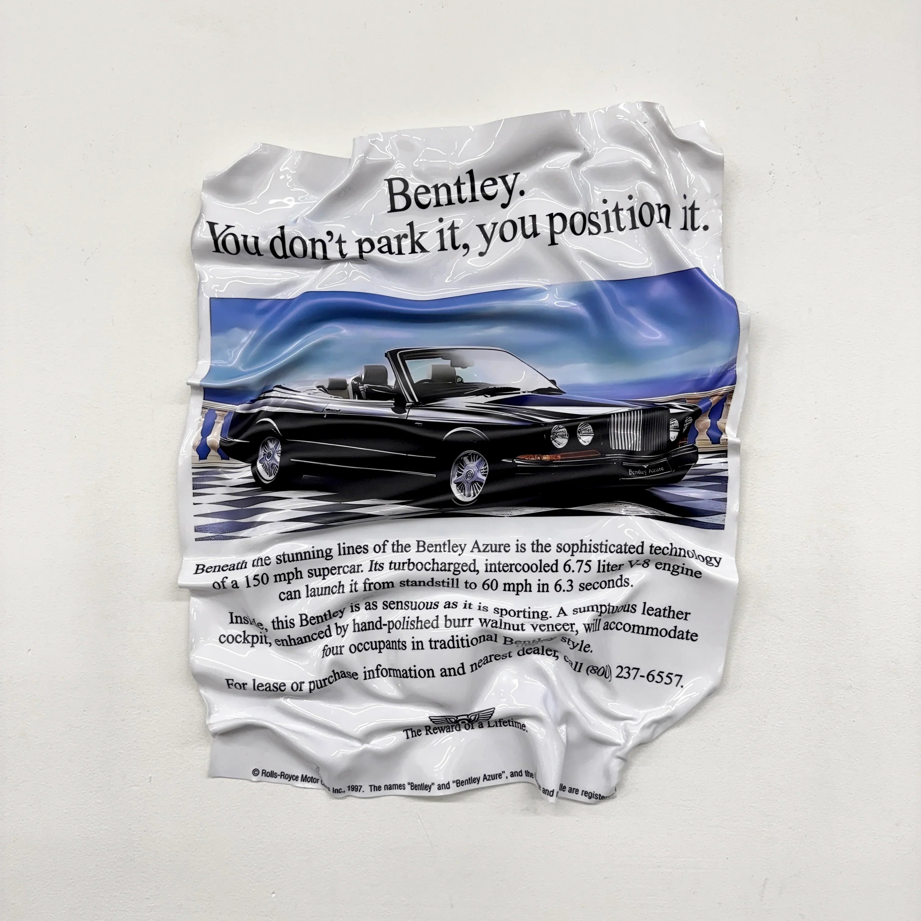 Crumpled Table – Bentley "Azure Classic"