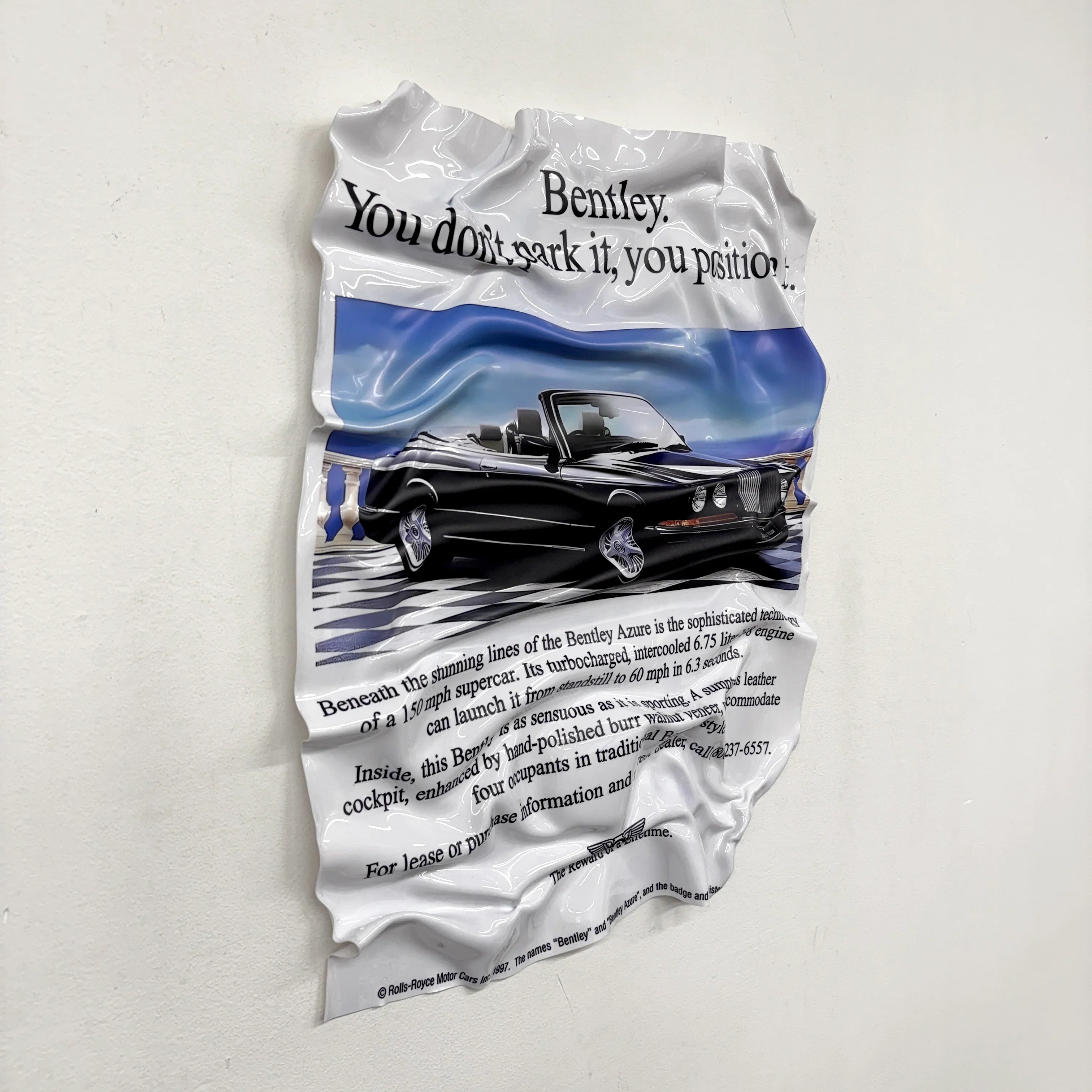 Crumpled Table – Bentley "Azure Classic"