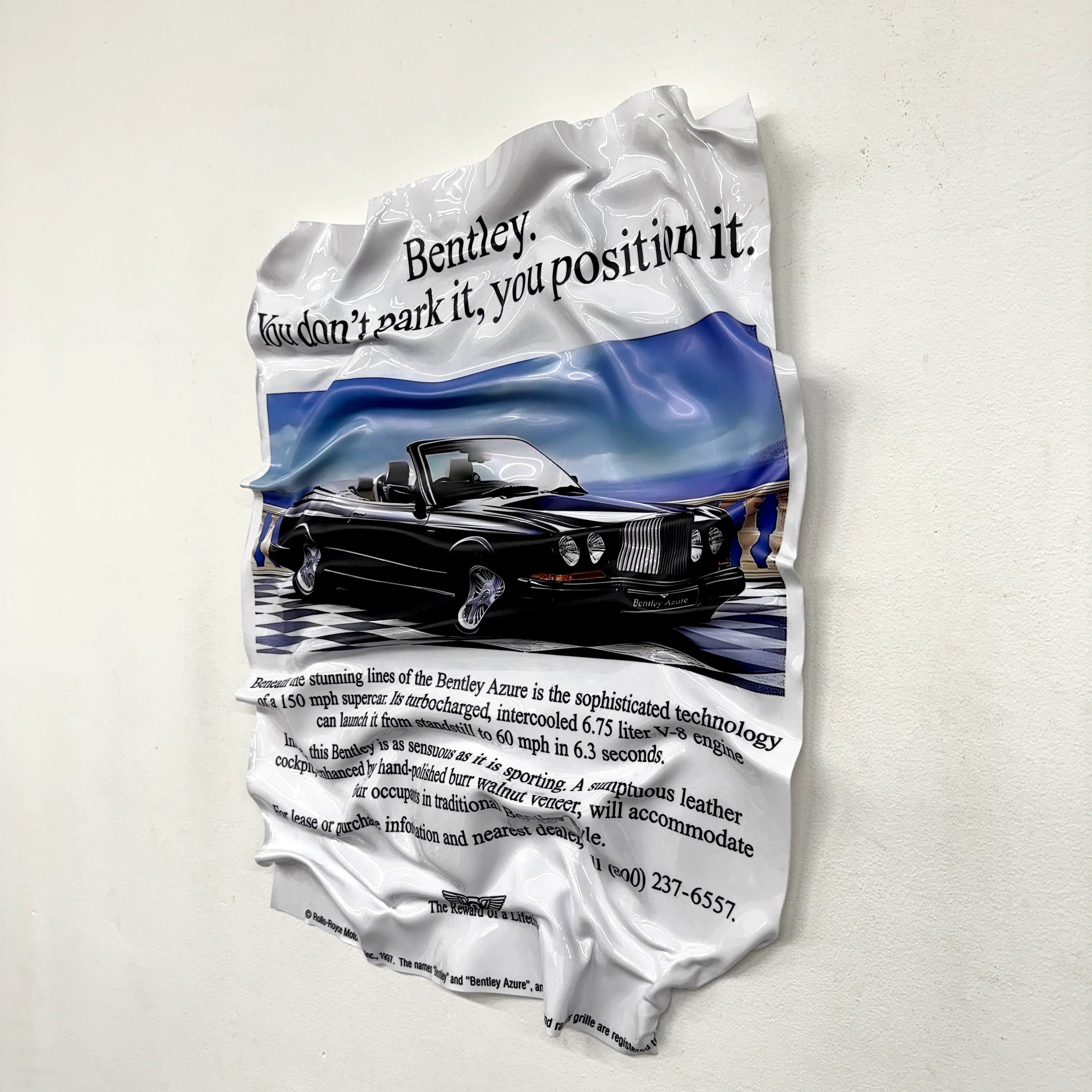 Crumpled Table – Bentley "Azure Classic"