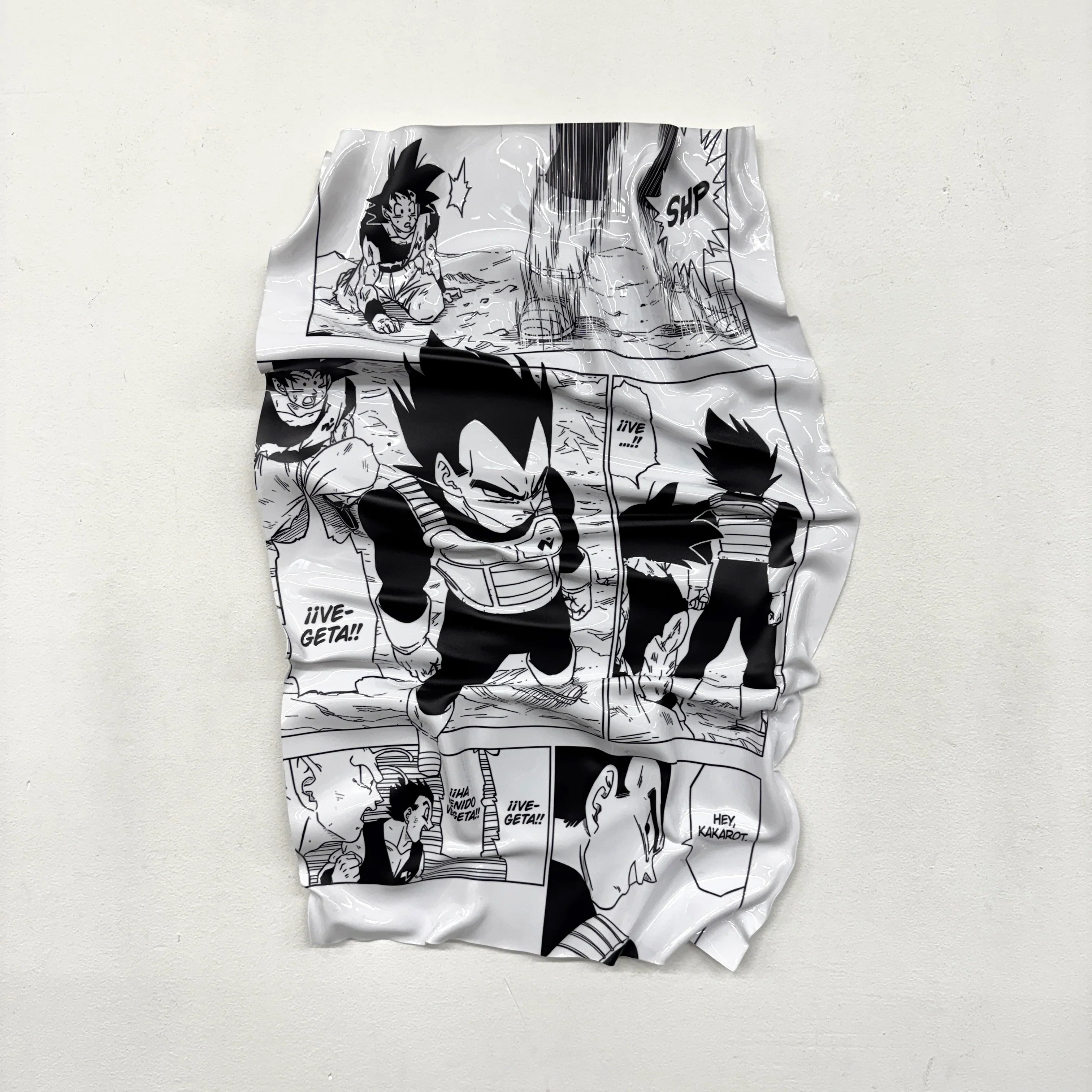 Crumpled Canvas – Dragon Ball "Manga Page"