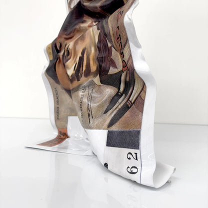Sculpture froissé – Billet 100 Francs "Eugène Delacroix"