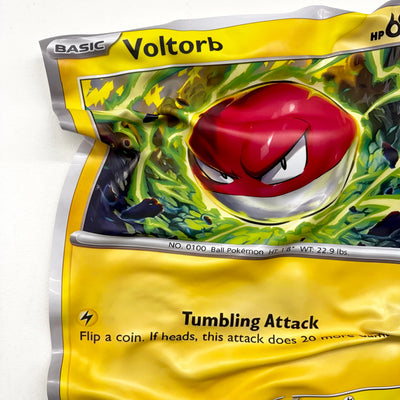 Tableau Déco Carte Pokémon "Voltorb Tumbling Attack" - Tableau froissé