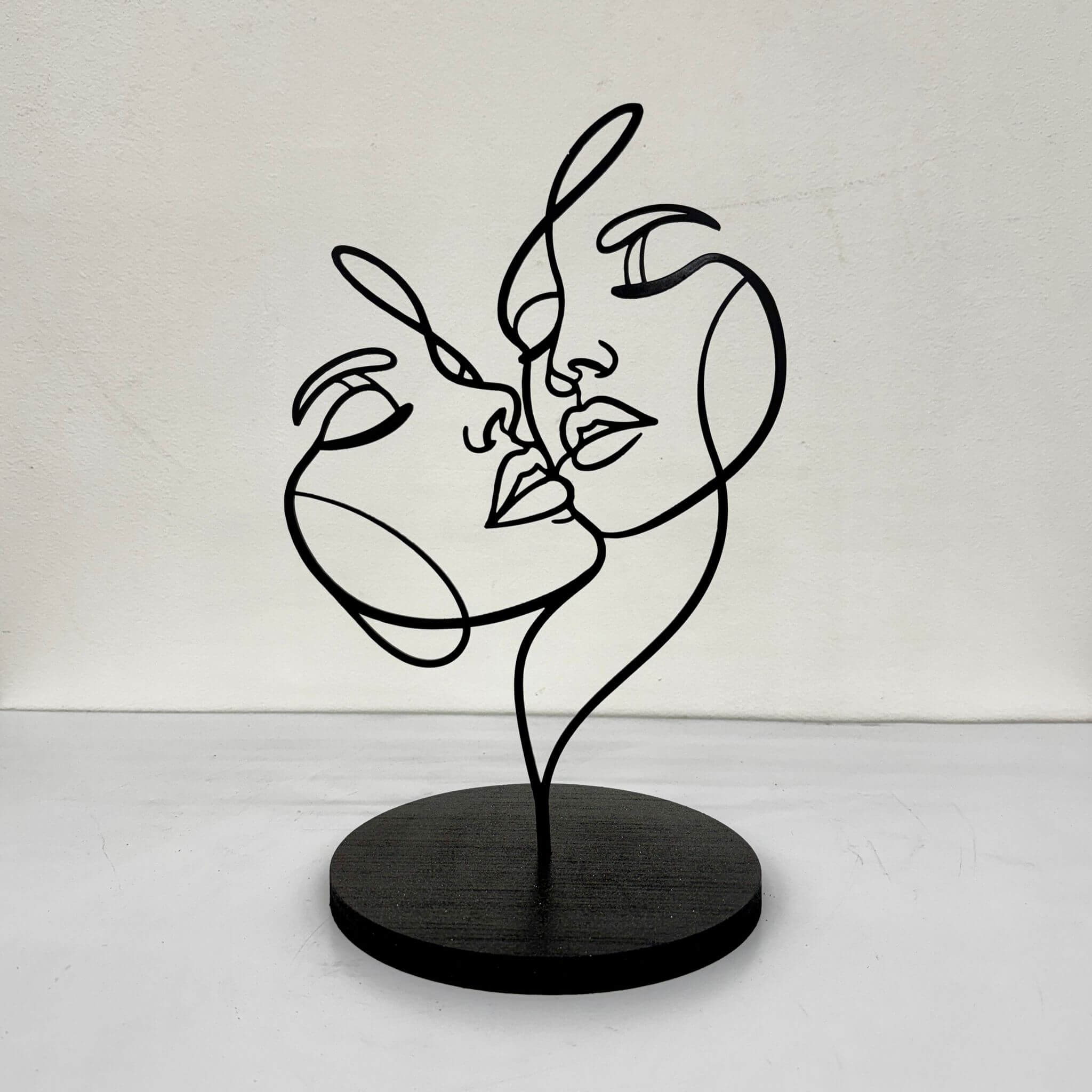 Sculpture Déco Visage Abstrait – Sculpture minimaliste