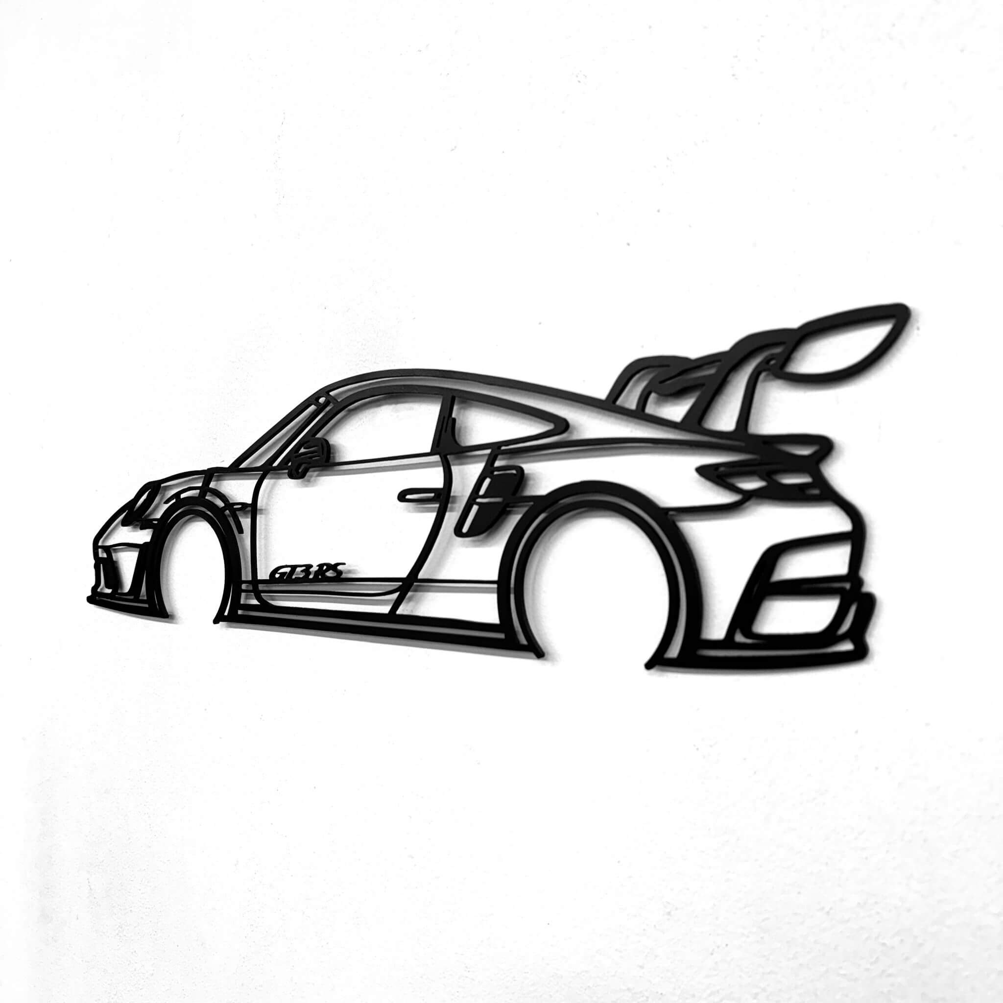 Sculpture Murale en Acier - Supercar RS