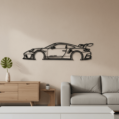 Sculpture Murale en Acier - Supercar RS