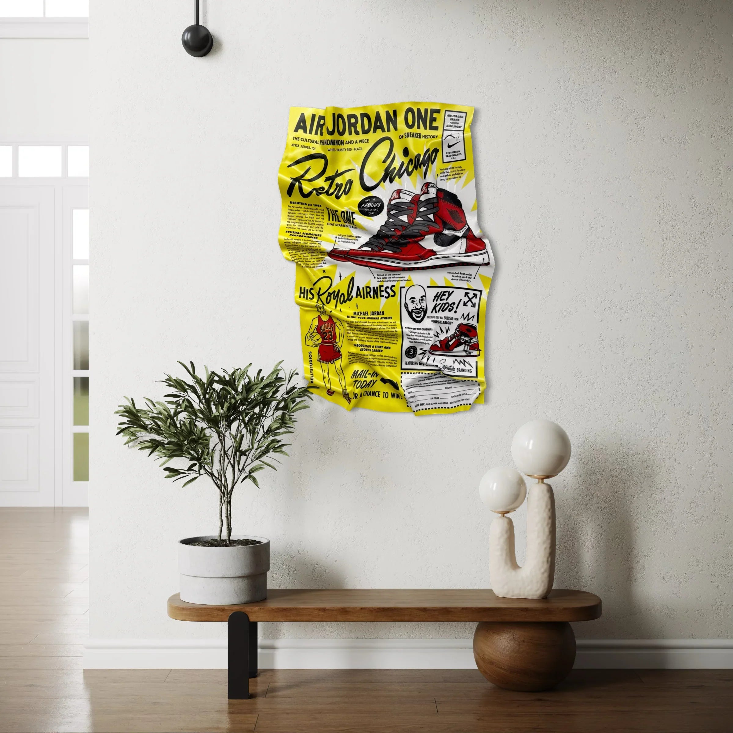 Crumpled Table – Air Jordan One "Retro Chicago"