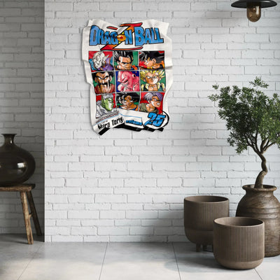 Tableau Déco Dragon Ball Z "Saga Boo" - Tableau froissé