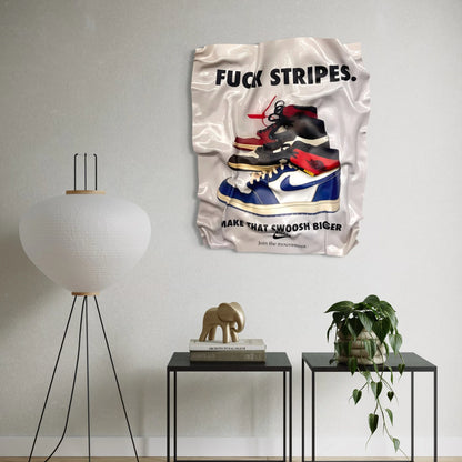 Crumpled Table – Nike "Fuck Stripes"
