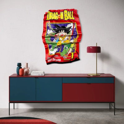 Tableau Déco Dragon Ball "Volume 1" - Tableau froissé